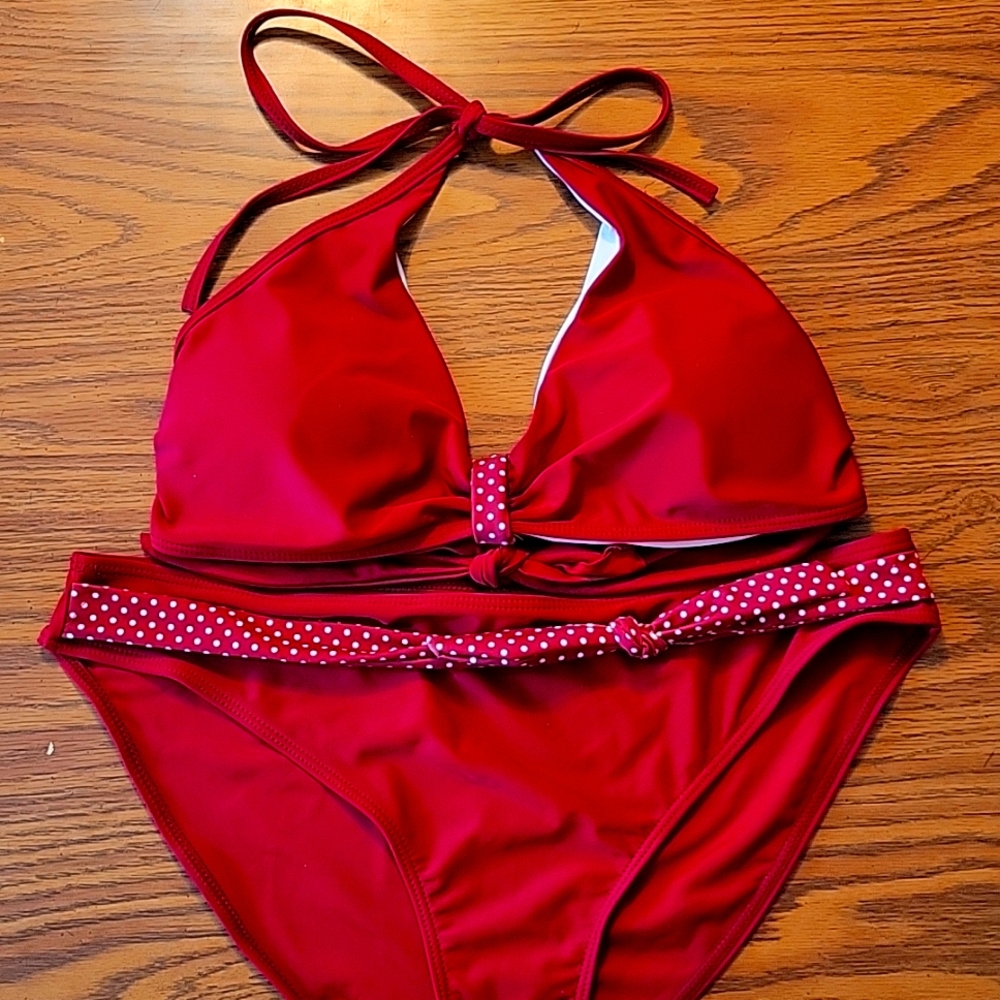 Flirty 1950's-Style Red Polka-dot Adore Me Bikini